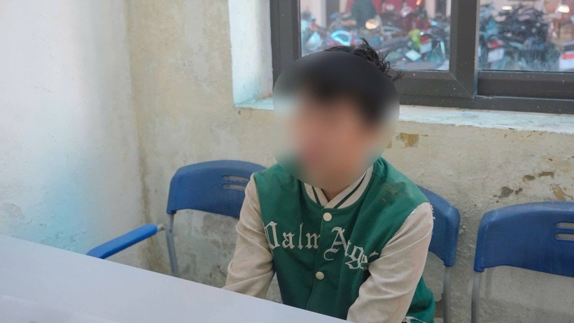 T.T.P. tại cơ quan công an. (Ảnh: Công an Cao Bằng)