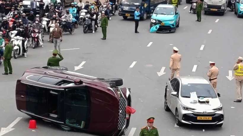 Hiện trường vụ tai nạn. Ảnh: PLO.