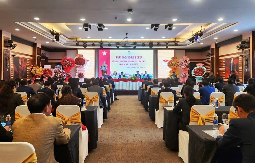 Toàn cảnh Đại hội Hội Luật gia tỉnh Quảng Trị lần thứ I, nhiệm kỳ 2025 – 2030.