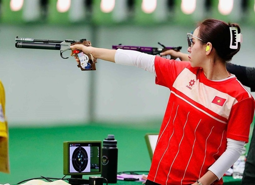 Trịnh Thu Vinh có được HCV thứ tư tại SEA Games 33.