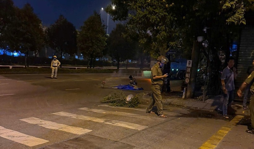 Hiện trường vụ tai nạn. (Ảnh: Tiền phong)