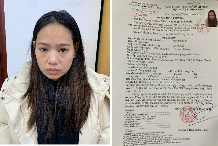 Quyết định truy nã đối tượng Cung Kiều My
