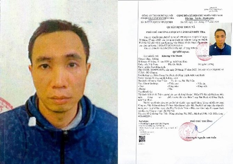 Quyết định truy nã đối tượng Khương Văn Thành