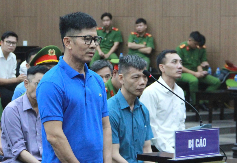 Bị cáo Nguyễn Duy Hưng tại phiên tòa sơ thẩm (Ảnh: Lê Hồng).