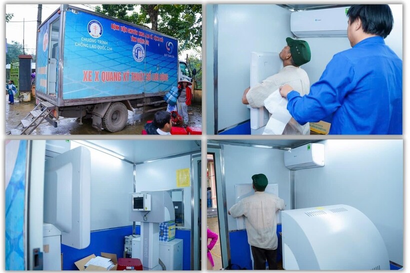 Một chuyến đi “xịn” chưa từng có: X-quang lưu động về tận bản