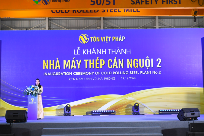 Bà Mai Minh Nguyệt - Chủ tịch HĐQT Công ty Cổ phần Tôn Thép Việt Pháp
