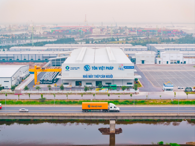 Toàn cảnh nhà máy nhìn từ trên cao.