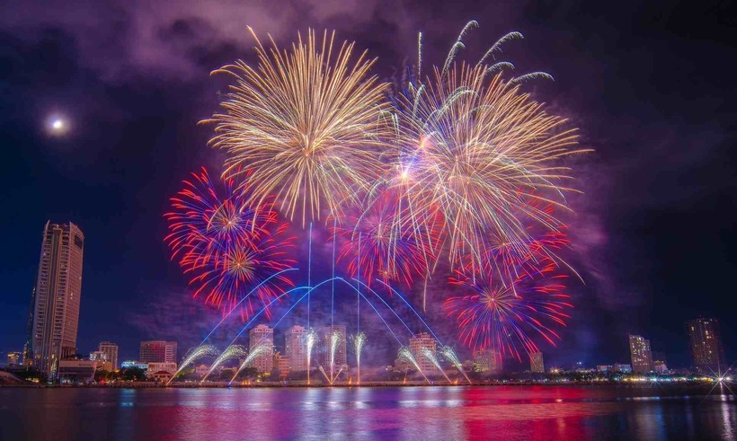 Lịch bắn pháo hoa Tết Dương lịch 2026 ở Hà Nội. Ảnh: Báo Lao động.