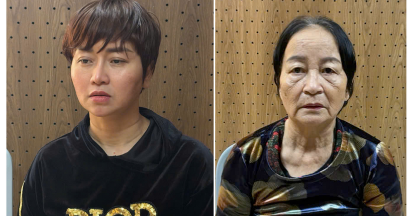 Các đối tượng Nguyễn Thị Thu và Trần Thị Thập. (Ảnh: Công an Thanh Hóa)