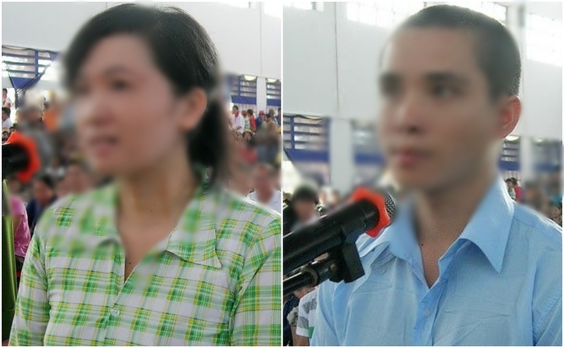 V.T.T và T.T.T tại tòa. (Ảnh: VnExpress)