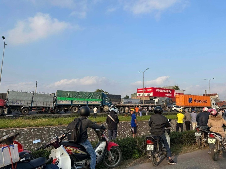 Hiện trường vụ tai nạn. Ảnh: VTC News.