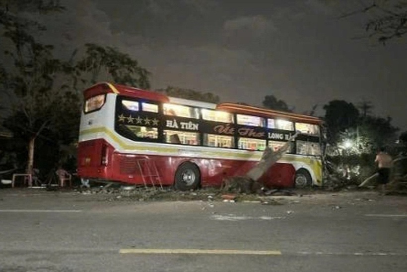 Hiện trường vụ tai nạn giao thông. Ảnh: Báo Lao động