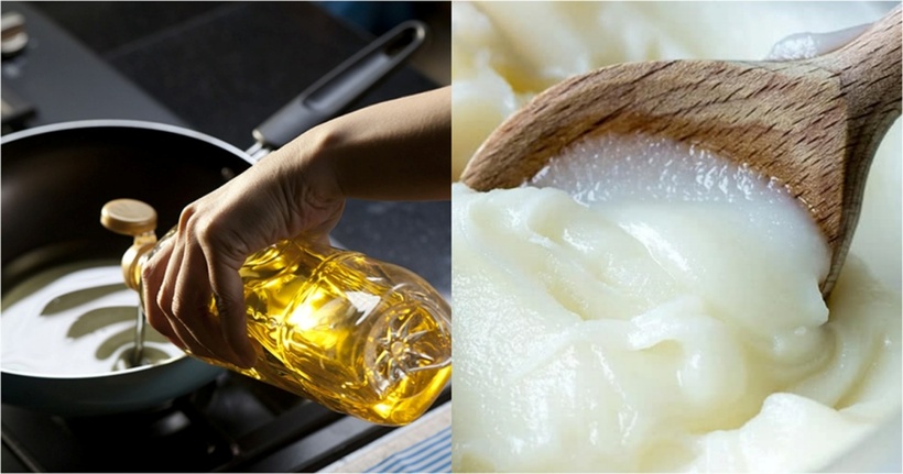 Cho trẻ ăn dầu thực vật giàu axit béo không bão hòa kết hợp mỡ động vật để đáp ứng nhu cầu tăng trưởng, phát triển của trẻ. Ảnh minh họa.