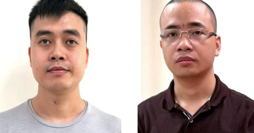 Hoàng Quang Thịnh và La Khắc Minh. (Ảnh: Bộ Công an)