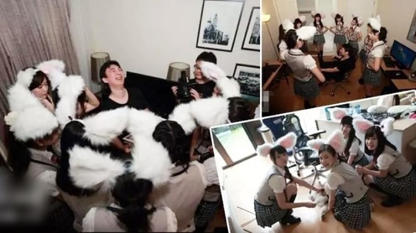 Buổi tiệc gây tranh cãi của thiếu gia Vương Tư Thông. Các thành viên SNH48 hóa trang "mua vui" cho vị thiếu gia khét tiếng.