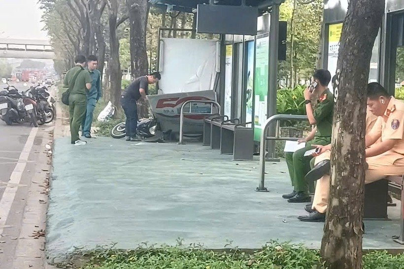 Hiện trường vụ tai nạn. Ảnh: Báo Xây dựng.