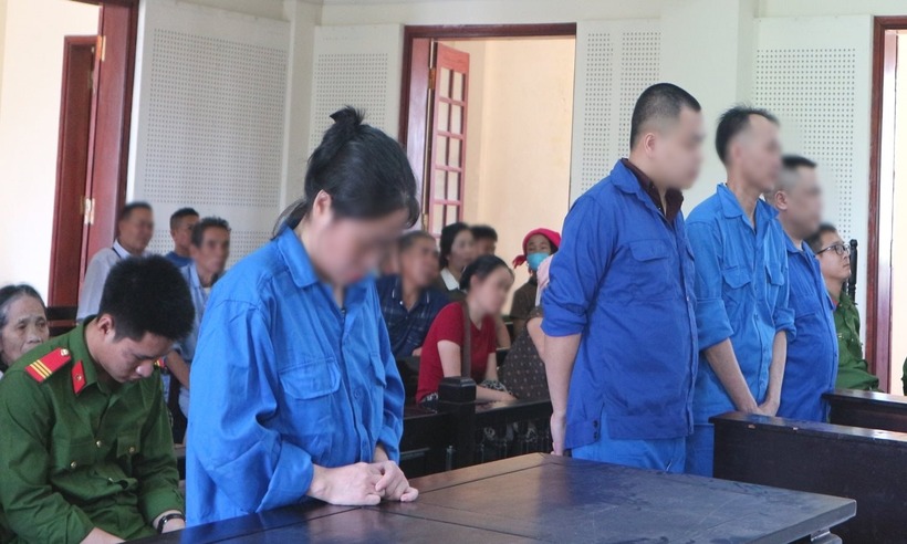 Các bị cáo tại phiên xét xử. Ảnh: Công Lý