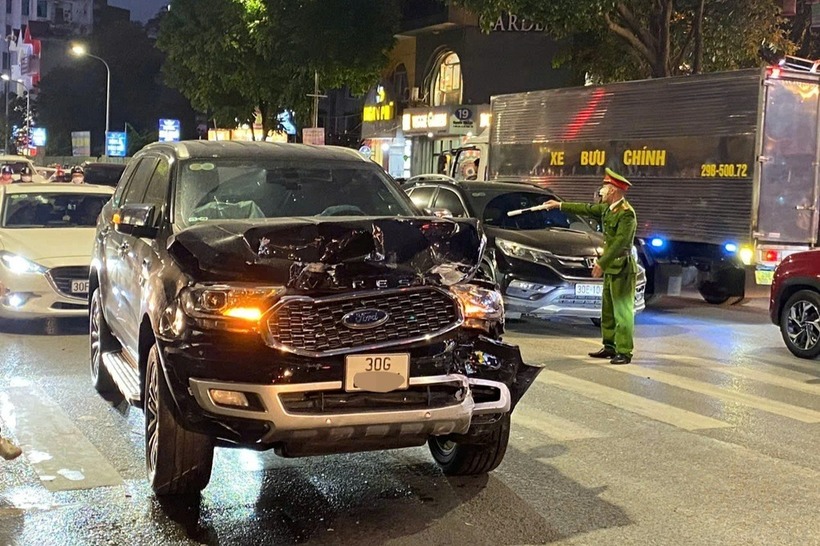 Hiện trường vụ tai nạn. Ảnh: Báo Dân trí.