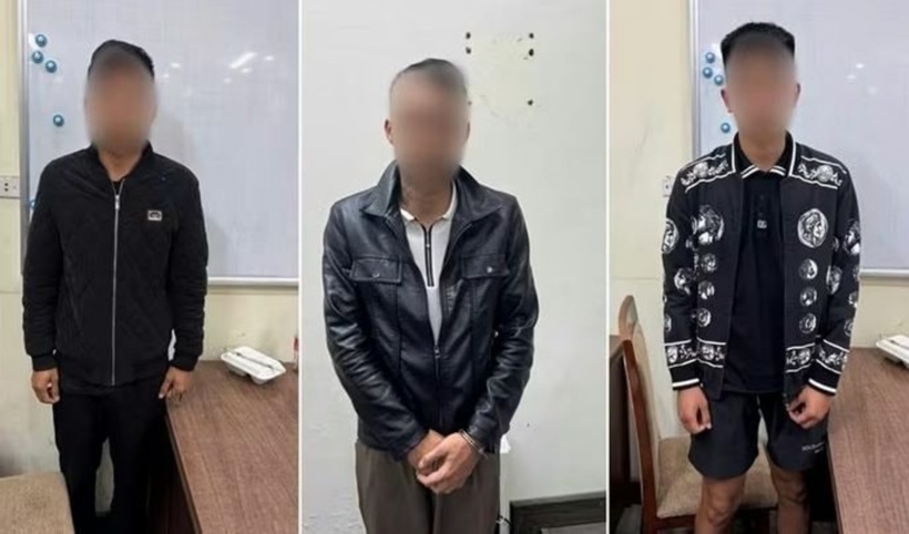 Ba trong số các đối tượng liên quan. Ảnh: Công lý.