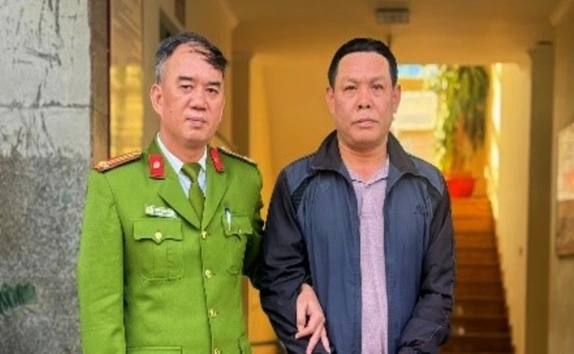 Triệu Quang Thành đã bị bắt sau nhiều năm trốn truy nã. (Ảnh: Công an TP.Hà Nội)