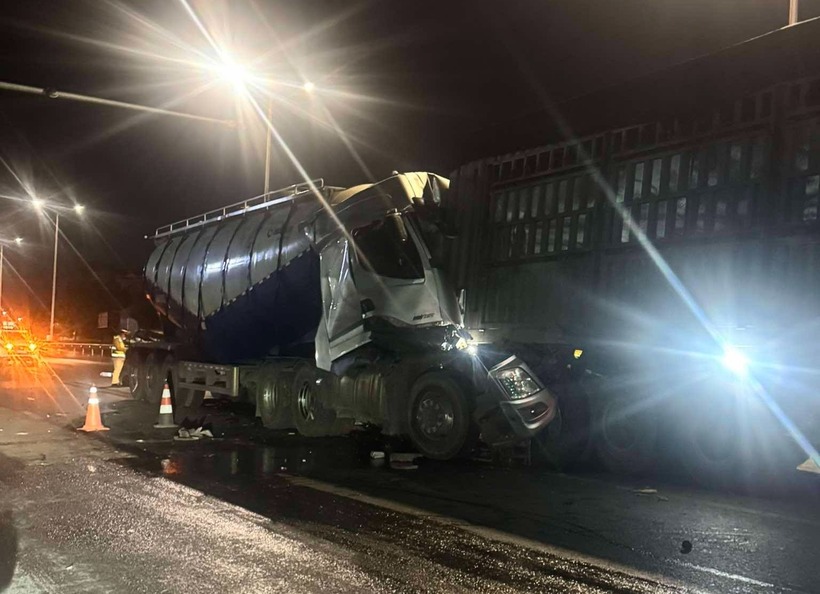 Hiện trường vụ tai nạn. Ảnh: Báo Xây dựng.