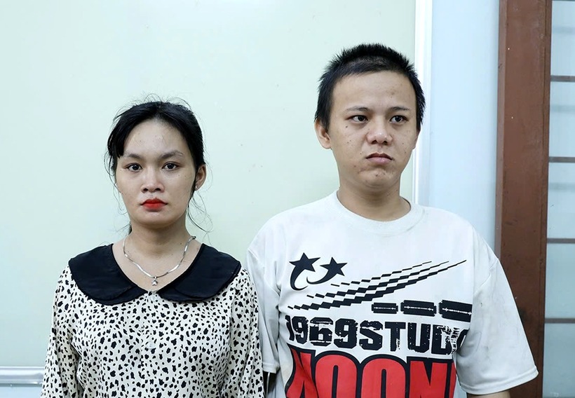 Cặp vợ chồng hờ Châu Minh Hiếu, Trương Thị Được. Ảnh: Lao động