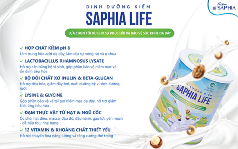 Saphia Life – Hướng tiếp cận dinh dưỡng kiềm cho người đau dạ dày - 2