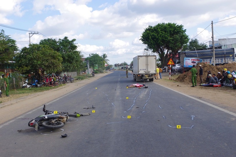 Hiện trường vụ tai nạn. Ảnh: Báo Gia Lai.