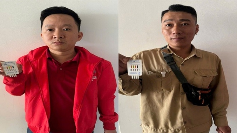Các đối tượng Trần Mạnh Linh, Phan Văn Tiến bị cơ quan Công an tạm giữ. Ảnh: Người lao động