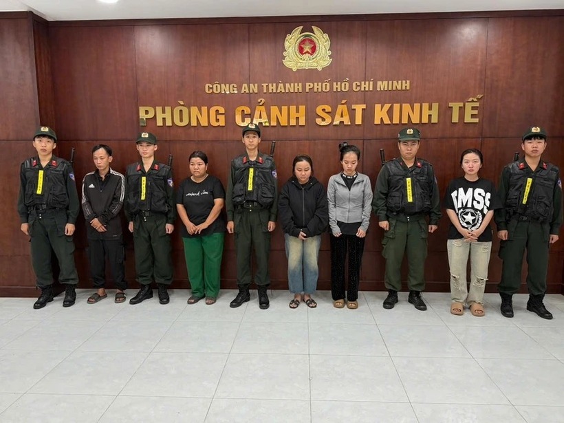 Các đối tượng bị khởi tố. Ảnh: Pháp luật TP.HCM