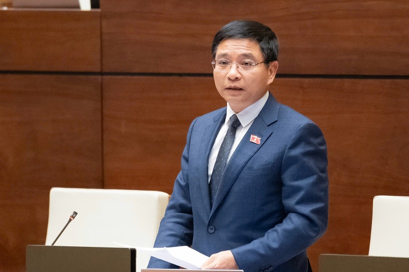 Bộ trưởng Bộ Tài chính Nguyễn Văn Thắng (Ảnh: Media Quốc hội).