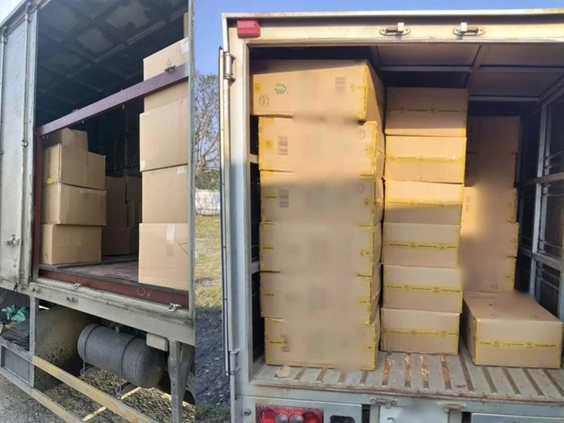 Sản phẩm thuốc lá giả thương hiệu Việt Nam bị công an bắt giữ. Ảnh: Tuổi Trẻ