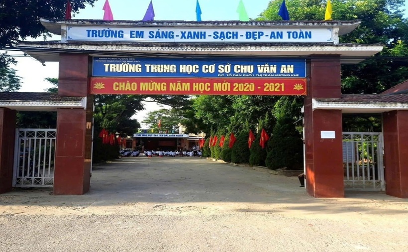 Trường THCS Chu Văn An. (Ảnh: VietnamNet)