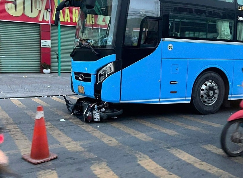 Hiện trường vụ tai nạn. Ảnh: Báo Tiền phong.