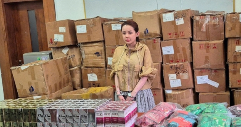 Ngân 98 tại cơ quan công an. (Ảnh: Công an TP Hồ Chí Minh)