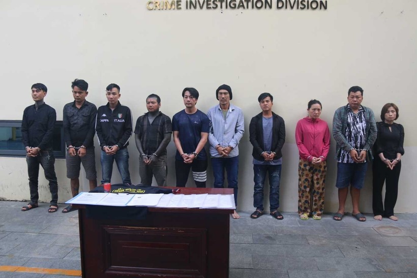 Các đối tượng trong đường dây bị khởi tố. (Ảnh: Cơ quan công an)