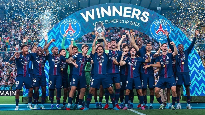 PSG hoàn tất “cú ăn 6” và đấu trường duy nhất họ không đăng quang trong năm 2025 là FIFA Club World Cup. Ảnh: PSG.
