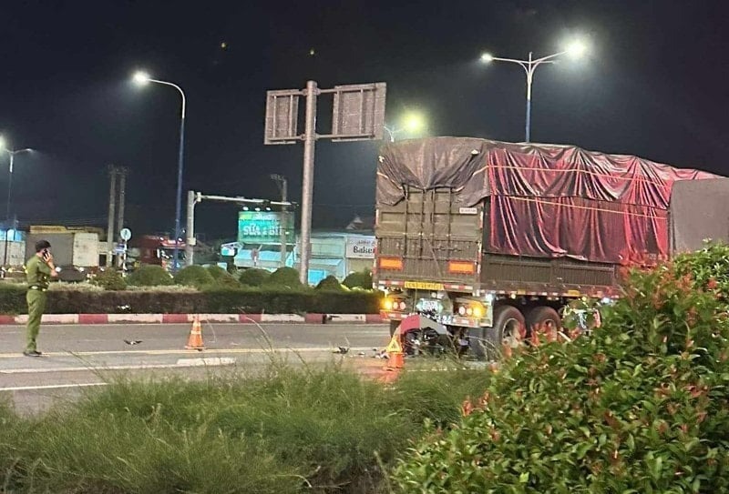 Hiện trường vụ tai nạn giao thông. Ảnh: Dân Việt