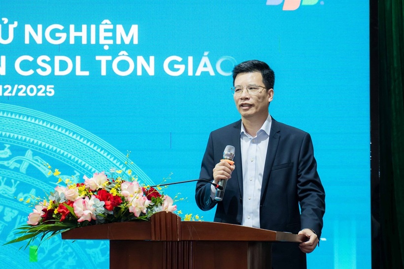 Ông Nguyễn Tiến Trọng – Phó Trưởng ban Tôn giáo Chính phủ nhận định việc xây dựng CSDL với khối lượng lớn, thời gian ngắn là nhiệm vụ đầy thách thức với Ban Tôn giáo Chính phủ và FPT