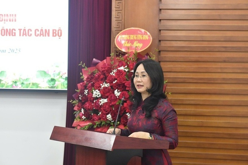 Đồng chí Lâm Thị Phương Thanh phát biểu nhận nhiệm vụ. Ảnh: VGP/Giang Thanh