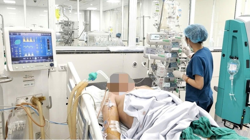 Người bệnh nhập viện trong tình trạng rất nặng. Ảnh: PLO.