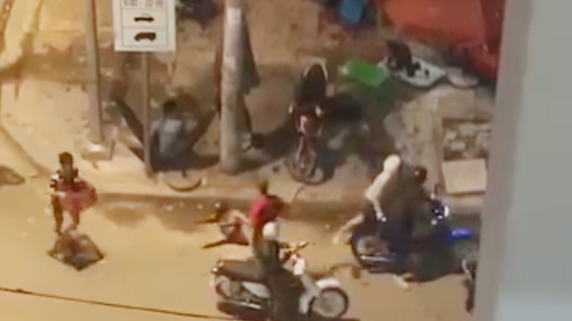 Hình ảnh ghi lại sự việc. Ảnh: PLO.