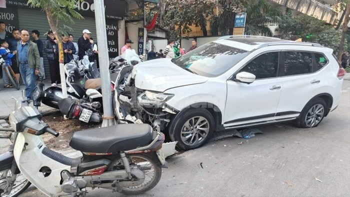 Hiện trường vụ tai nạn. Ảnh: Báo Người lao động,