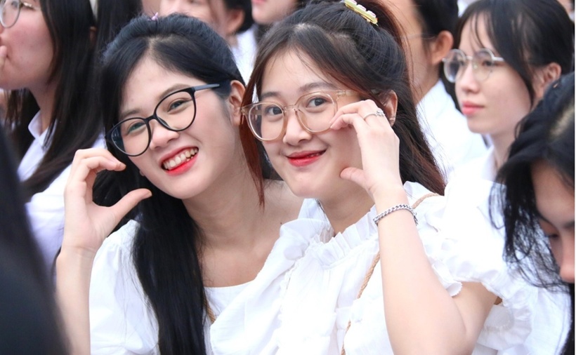 Sinh viên Trường ĐH Sư phạm Hà Nội. Ảnh: Thanh Hùng.