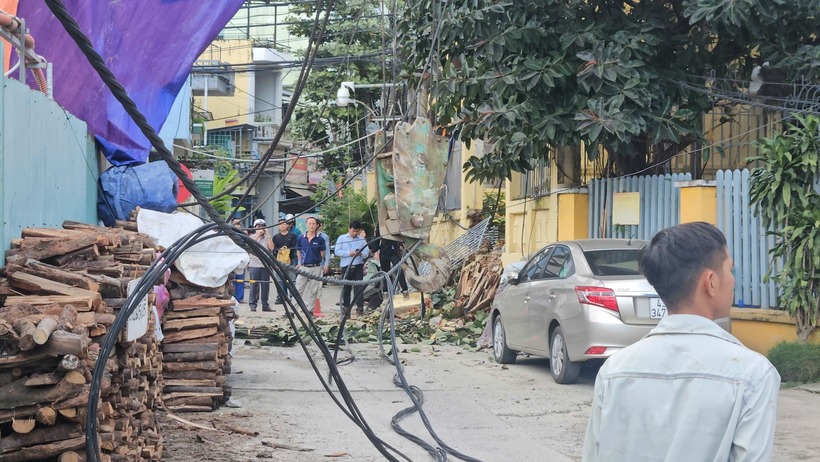 Hiện trường vụ việc. Ảnh: PLO.