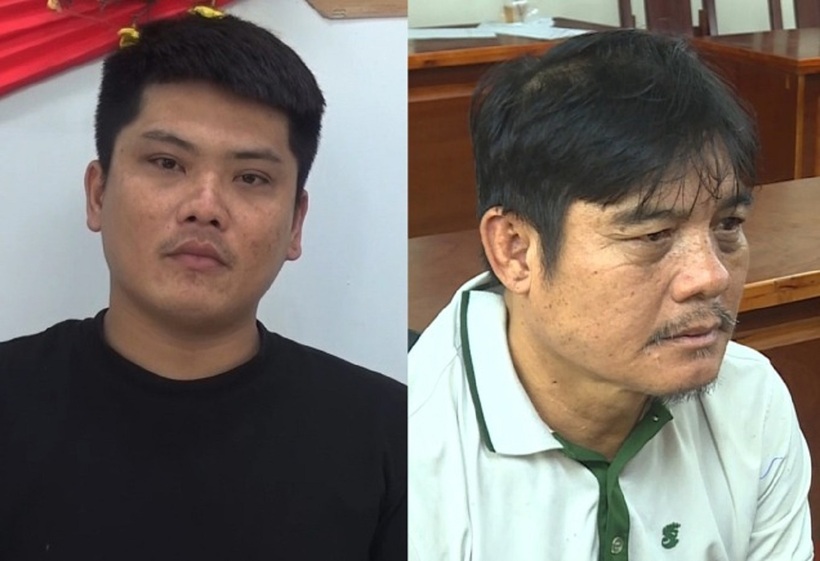 Huỳnh Cao Cường (trái) và Nguyễn Thanh Hải. Ảnh:&nbsp;Công an TP HCM