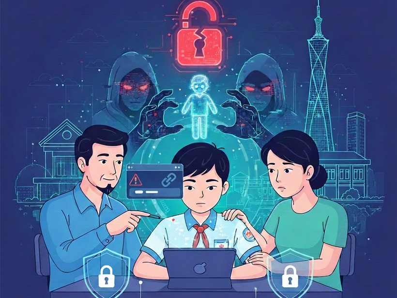 Sở GD&ĐT TP.HCM cảnh báo thủ đoạn lừa đảo "bắt cóc online" học sinh. Ảnh: Báo Dân việt.