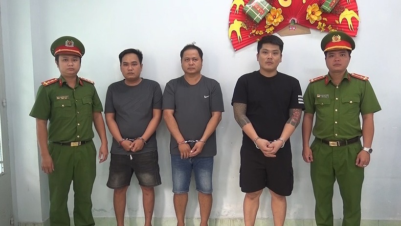 Các đối tượng trong nhóm của Huỳnh Cao Cường. Ảnh: Vietnamnet