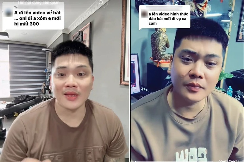 Cường thường xuyên đăng tải các clip về việc giải cứu, cảnh báo lừa đảo trên trang cá nhân thu hút rất đông người xem. Ảnh: Pháp luật TP.HCM