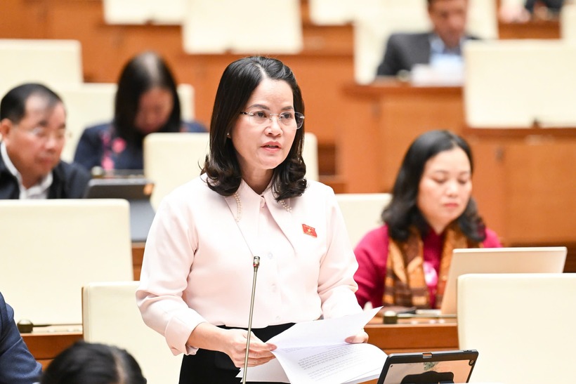ĐBQH Nguyễn Hoàng Bảo Trân (Ảnh: Media Quốc hội).